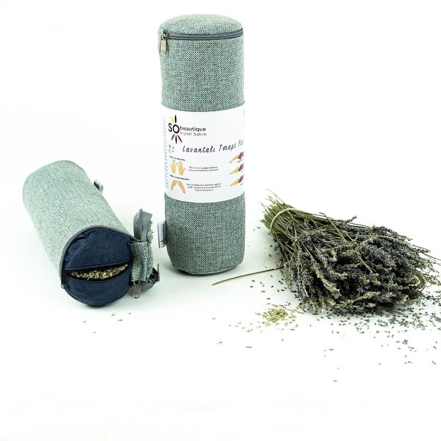 Natural lavender-filled pillow